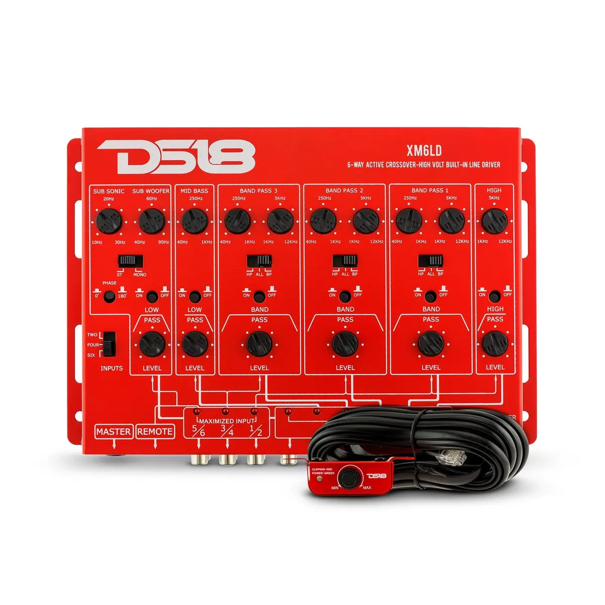 6-Way Active Crossover With Remote Gain Control 1
