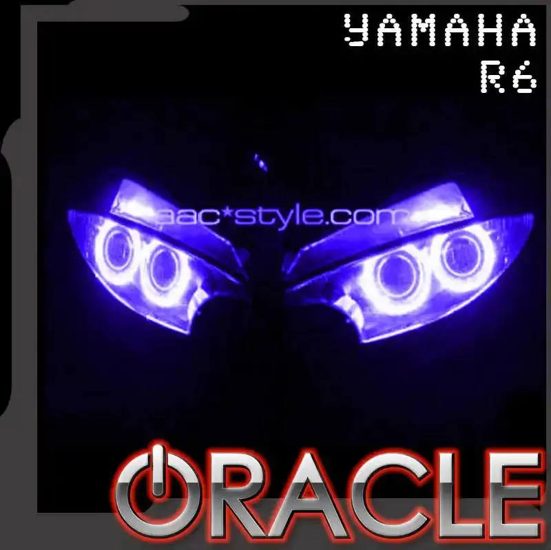 Oracle Lighting 2003-2005 Yamaha R6 Led Motorcycle Headlight Halo Kit 1