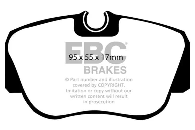 Ebc 84-86 Mercedes-Benz 190/190E 2.3 Ultimax2 Front Brake Pads 1