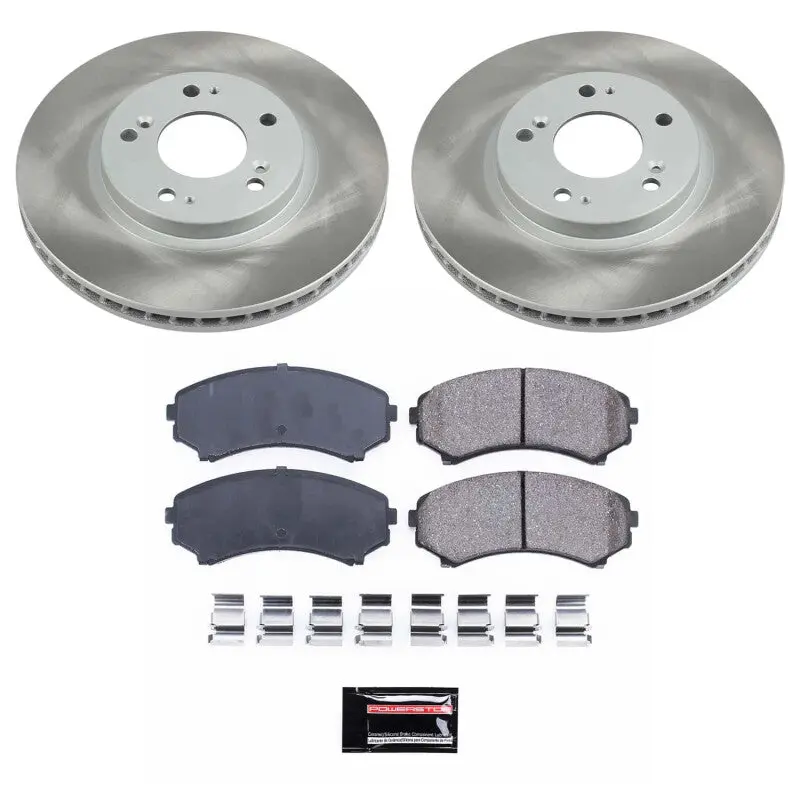 Power Stop 10-11 Mitsubishi Endeavor Front Semi-Coated Rotor Kit 1