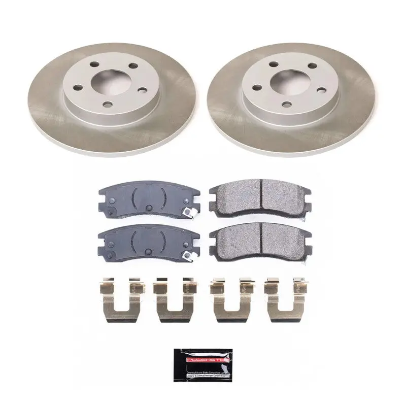 Power Stop 04-05 Pontiac Bonneville Rear Semi-Coated Rotor Kit 1