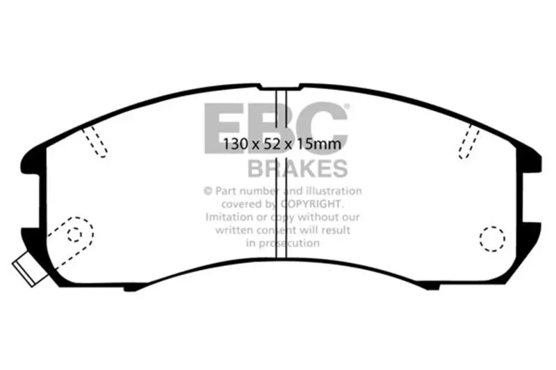 Ebc 89-92 Ford Probe 2.2 Ultimax2 Front Brake Pads 1