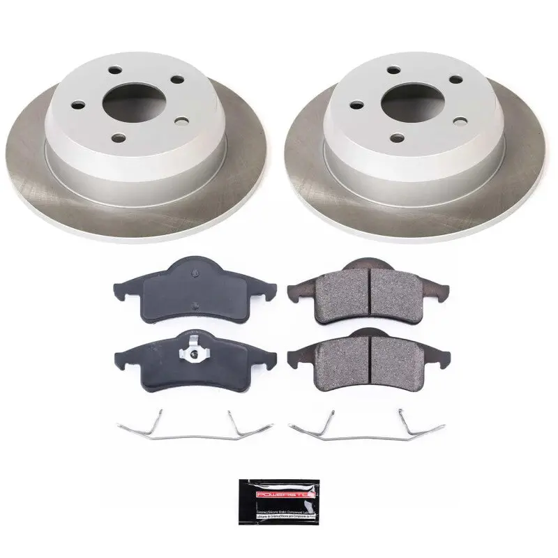 Power Stop 99-04 Jeep Grand Cherokee Rear Semi-Coated Rotor Kit 1