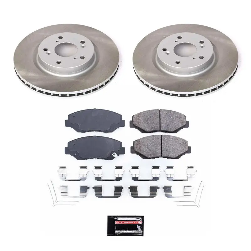 Power Stop 12-16 Honda Cr-V Front Semi-Coated Rotor Kit 1