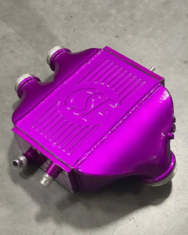 Csf 2014+ Bmw M3/M4 (F8x) Top Mount Charge-Air-Cooler - Violet Metallic 1