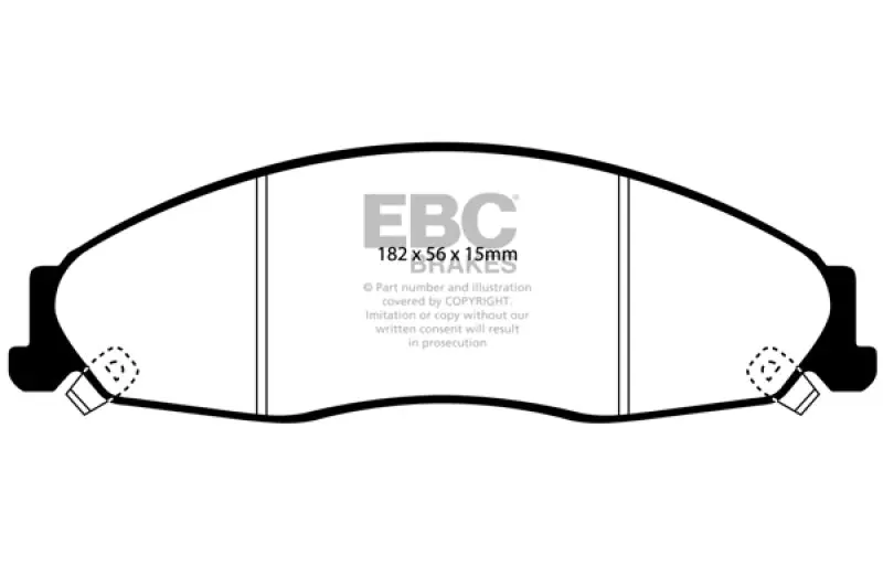 Ebc 02-05 Cadillac Cts 2.6 Ultimax2 Front Brake Pads 1