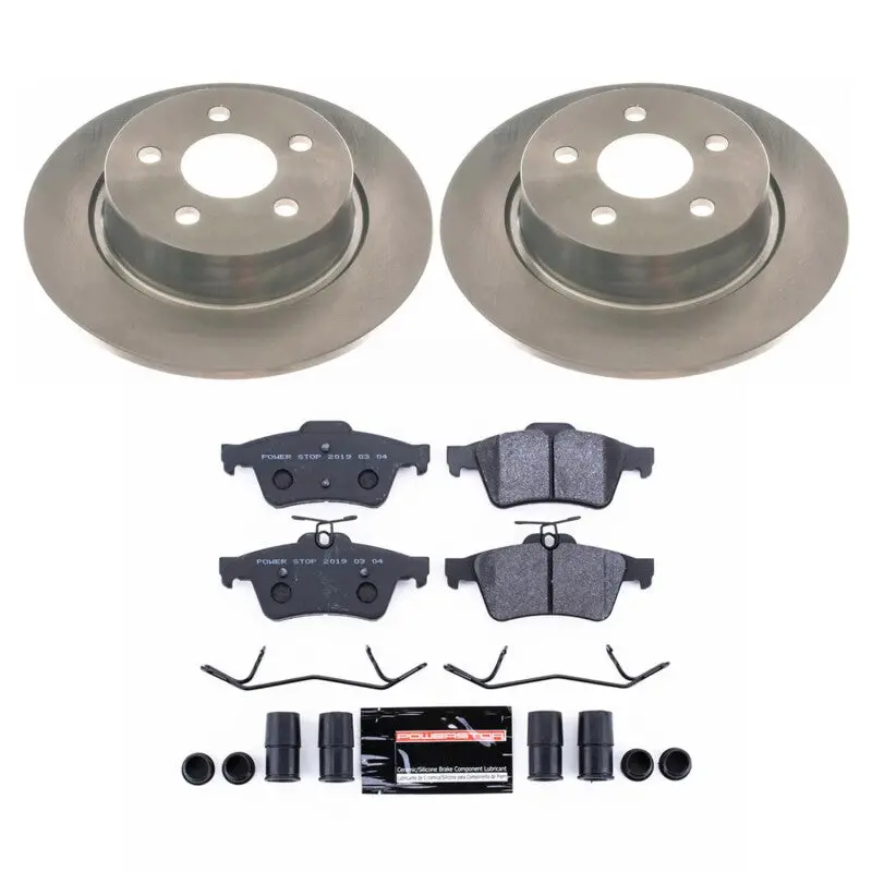 Power Stop 18-23 Ford Transit Connect Rear Track Day Spec Brake Kit 1