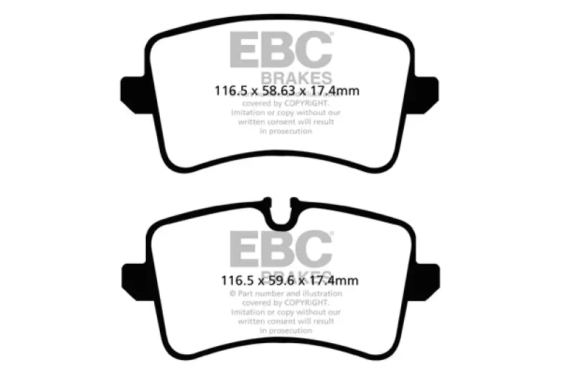 Ebc 11 Audi A6 2.0 Turbo Ultimax2 Rear Brake Pads 1