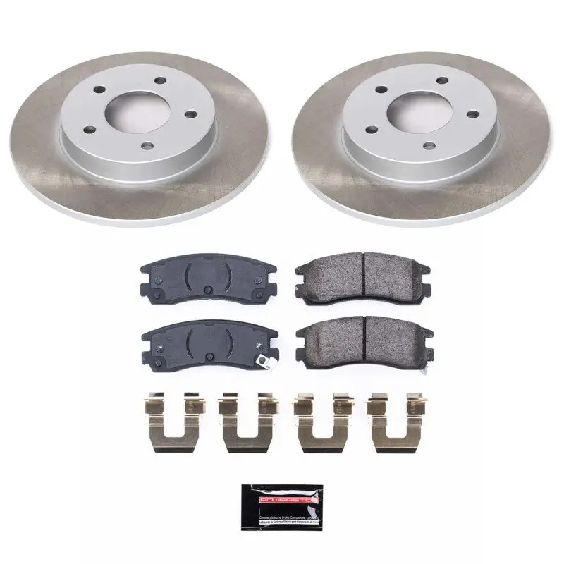 Power Stop 92-96 Cadillac Seville Rear Semi-Coated Rotor Kit 1