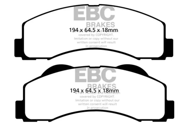 Ebc 15+ Ford Expedition 3.5 Twin Turbo 2Wd Ultimax2 Front Brake Pads 1