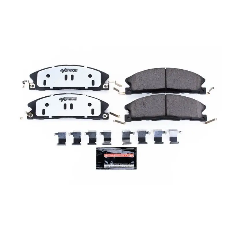 Power Stop 13-19 Ford Explorer Front Z36 Truck & Tow Brake Pads W/Hardware 1