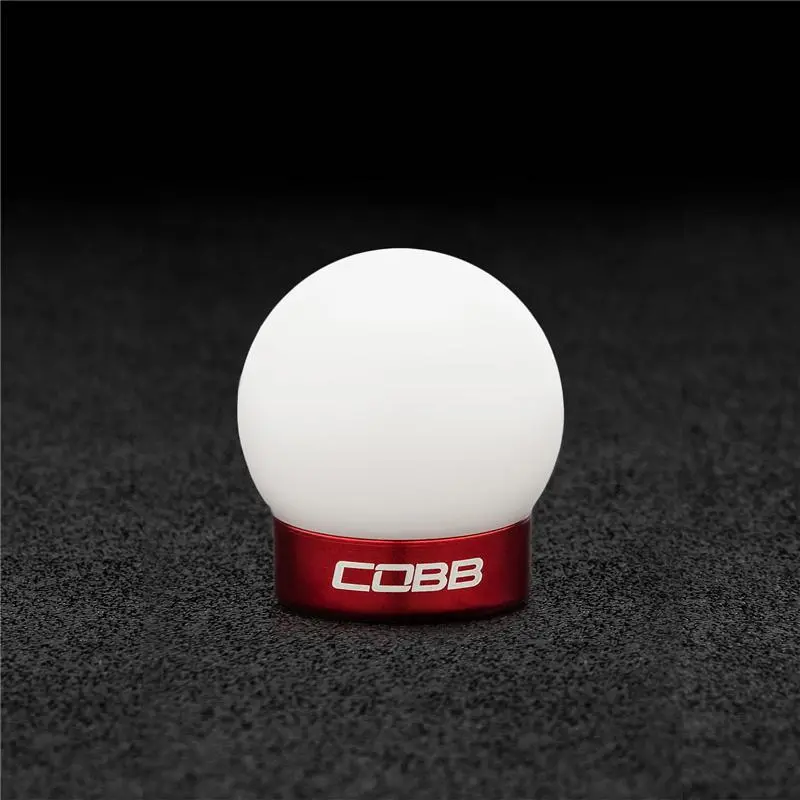 Cobb Ford Mustang Shift Knob White With Red Base 1