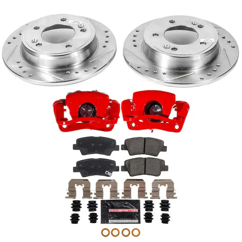 Power Stop 17-19 Kia Soul Rear Z23 Evolution Kit W/Calipers 1