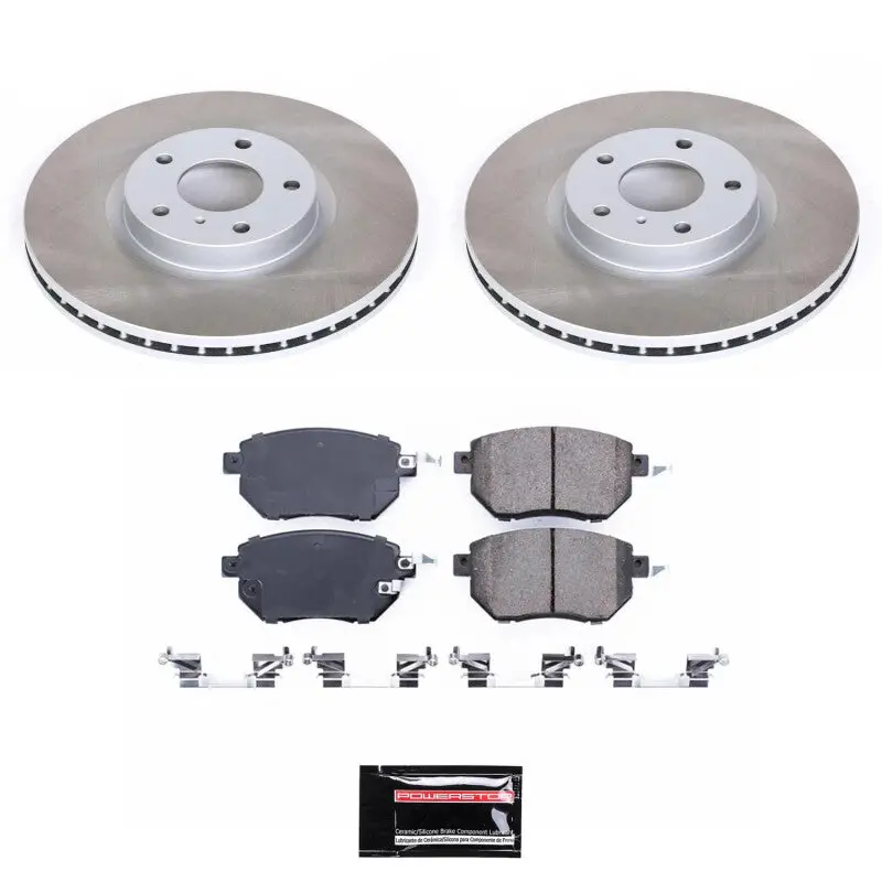 Power Stop 06-07 Nissan Murano Front Semi-Coated Rotor Kit 1