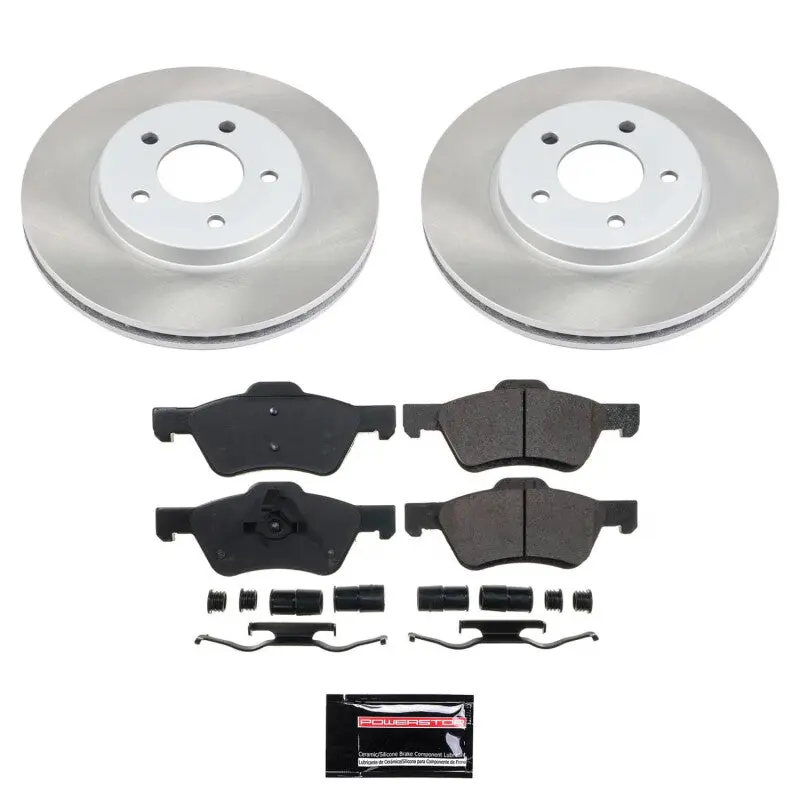 Power Stop 10-11 Mercury Mariner Front Semi-Coated Rotor Kit 1