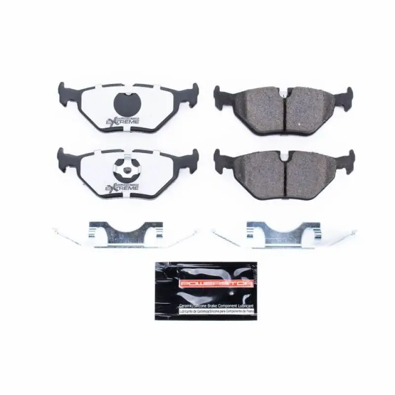 Power Stop 91-98 Bmw 318I Rear Z26 Extreme Street Brake Pads W/Hardware 1