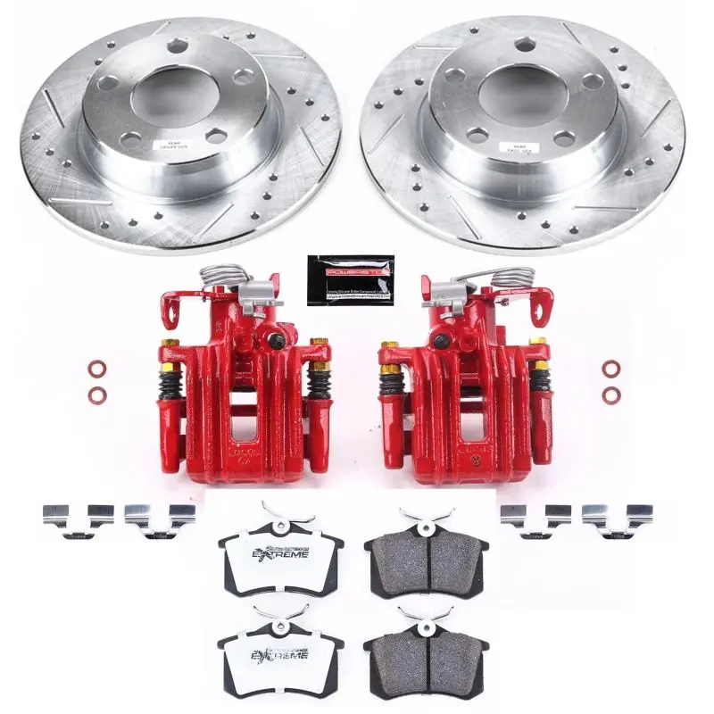 Power Stop 01-05 Audi Allroad Quattro Rear Z26 Street Warrior Brake Kit W/Calipers 1