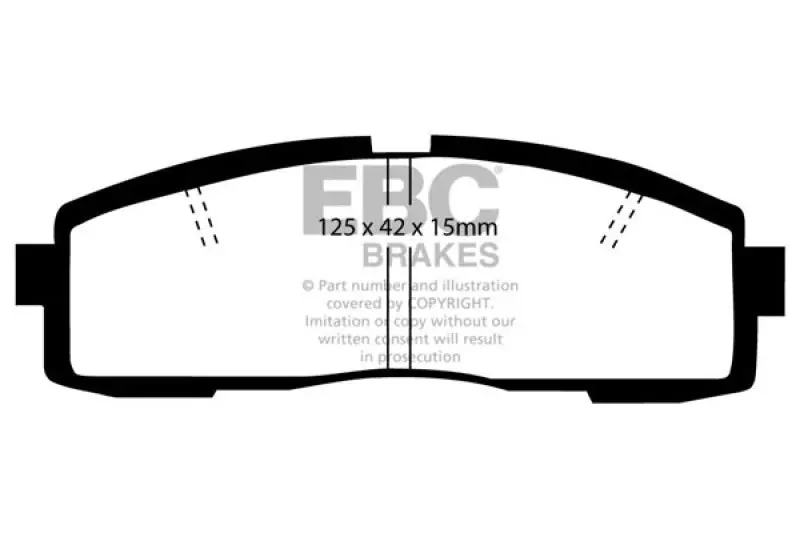 Ebc 86-92 Toyota Supra 2.8 Ultimax2 Rear Brake Pads 1