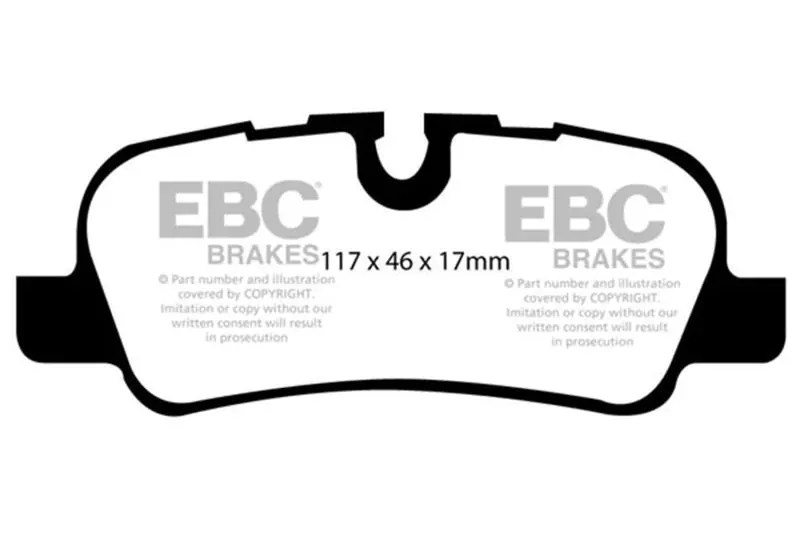 Ebc 05-10 Land Rover Lr3 4.4 Ultimax2 Rear Brake Pads 1