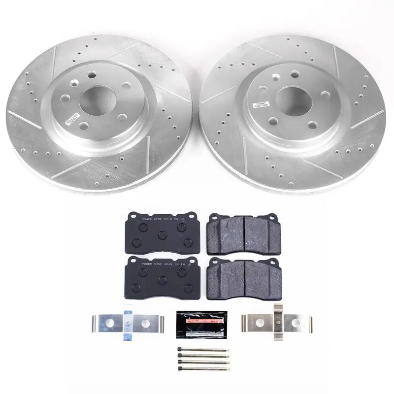 Power Stop 13-19 Cadillac Xts Front Track Day Brake Kit 1