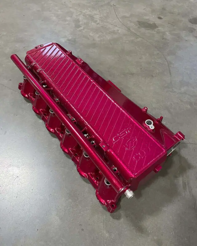 Csf Toyota A90/A91 Supra/ Bmw G-Series B58 Charge-Air Cooler Manifold - Raspberry Sparkle 1