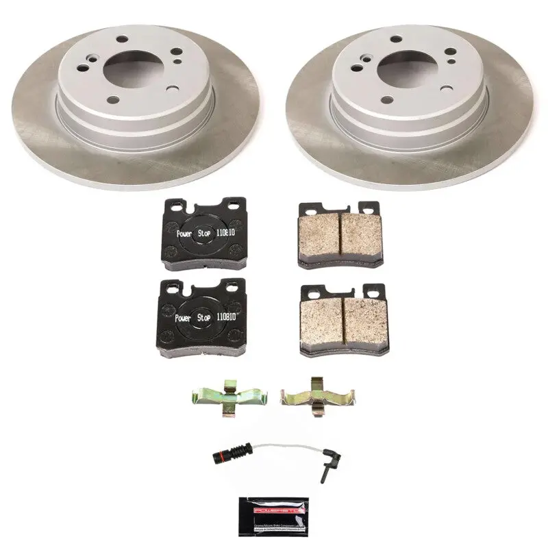 Power Stop 99-00 Mercedes-Benz C230 Rear Semi-Coated Rotor Kit 1