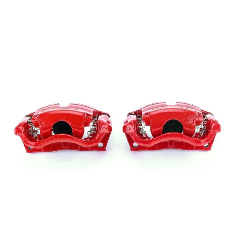 Power Stop 14-18 Mazda 3 Front Red Calipers W/Brackets - Pair 1