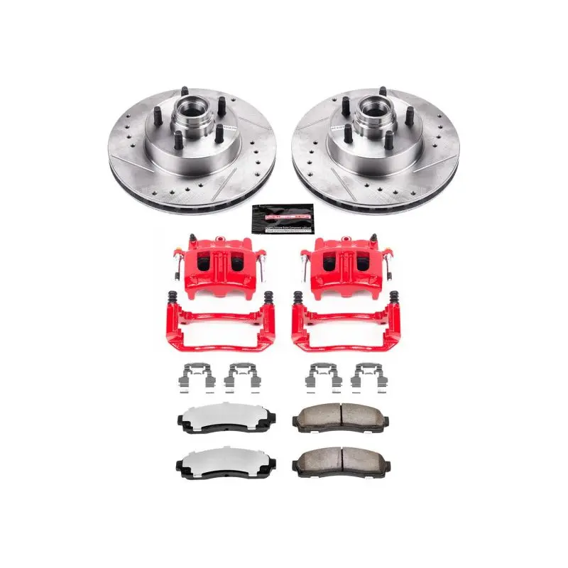 Power Stop 10-11 Ford Ranger Front Z36 Truck & Tow Kit W/Cals 1