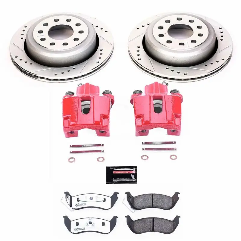 Power Stop 03-11 Lincoln Town Car Rear Z26 Street Warrior Brake Kit W/Calipers 1