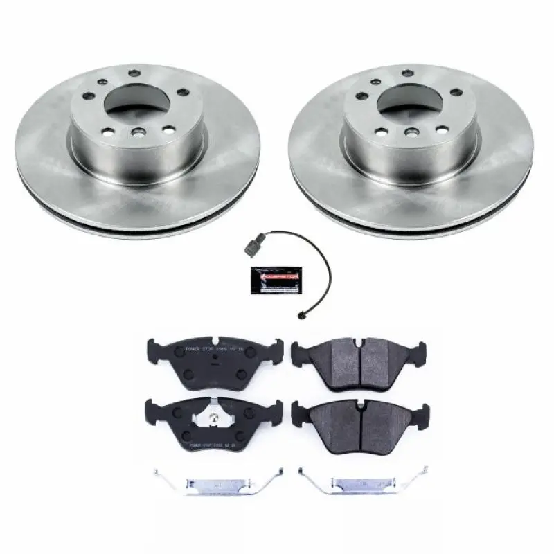 Power Stop 90-95 Bmw 525I Front Track Day Spec Brake Kit 1