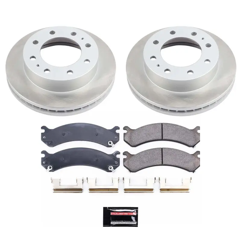 Power Stop 07-10 Gmc Sierra 3500 Hd Front Semi-Coated Rotor Kit 1