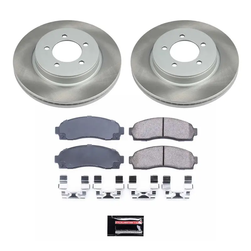 Power Stop 02-05 Mercury Mountaineer Front Semi-Coated Rotor Kit 1