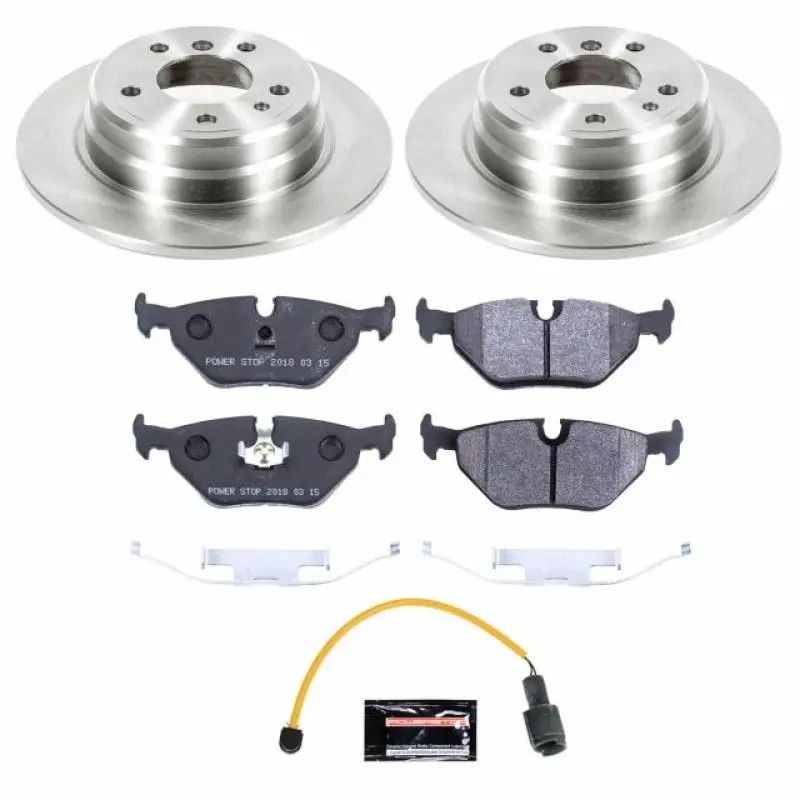 Power Stop 1989 Bmw 525I Rear Track Day Spec Brake Kit 1