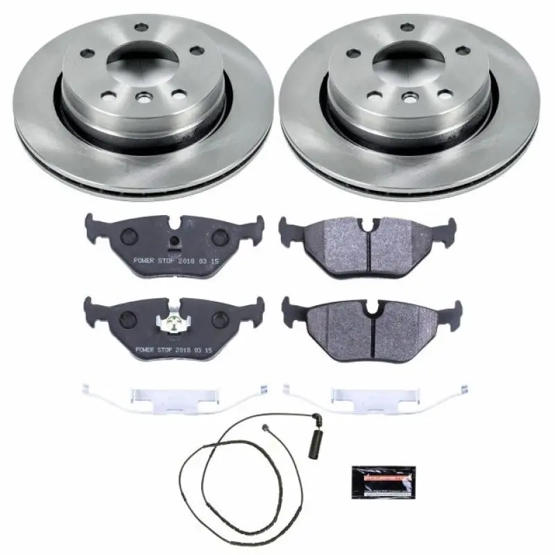 Power Stop 2000 Bmw 323Ci Rear Track Day Spec Brake Kit 1