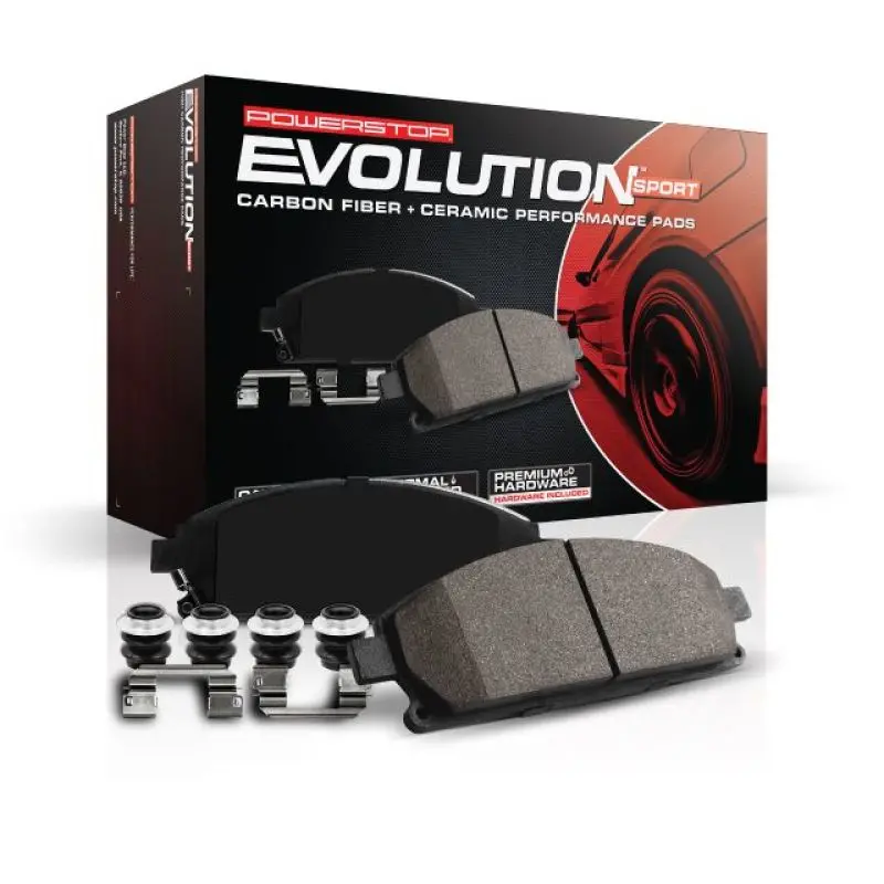 Power Stop 08-13 Bmw 128I Front Z23 Evolution Sport Brake Pads W/Hardware 2