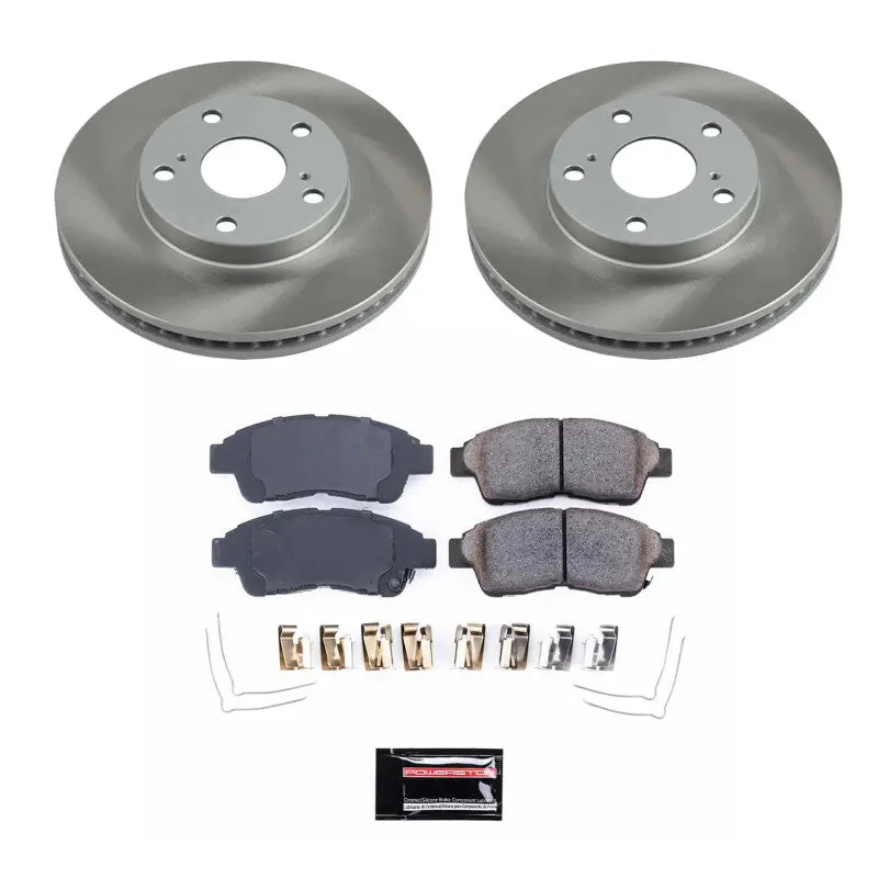 Power Stop 92-01 Toyota Camry Front Semi-Coated Rotor Kit 1