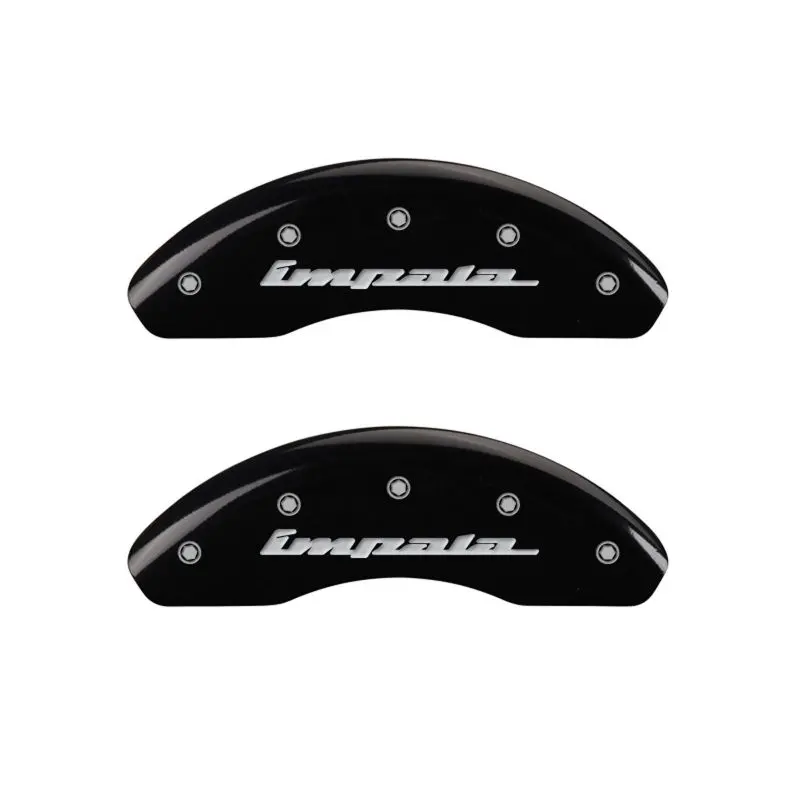 Mgp Engraved Caliper Covers – Black Finish With Silver Accents For Chevrolet Impala (Front & Rear) 1