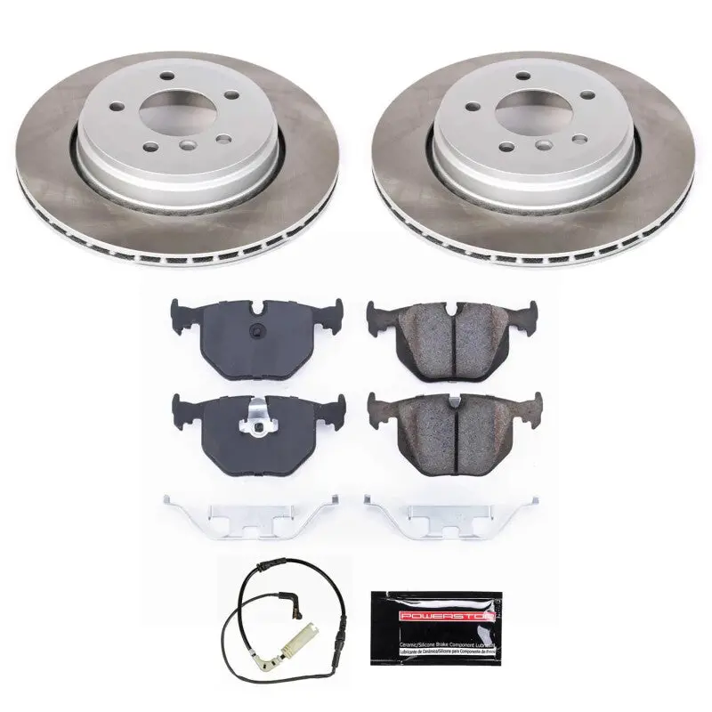 Power Stop 04-07 Bmw 530I Rear Semi-Coated Rotor Kit 1