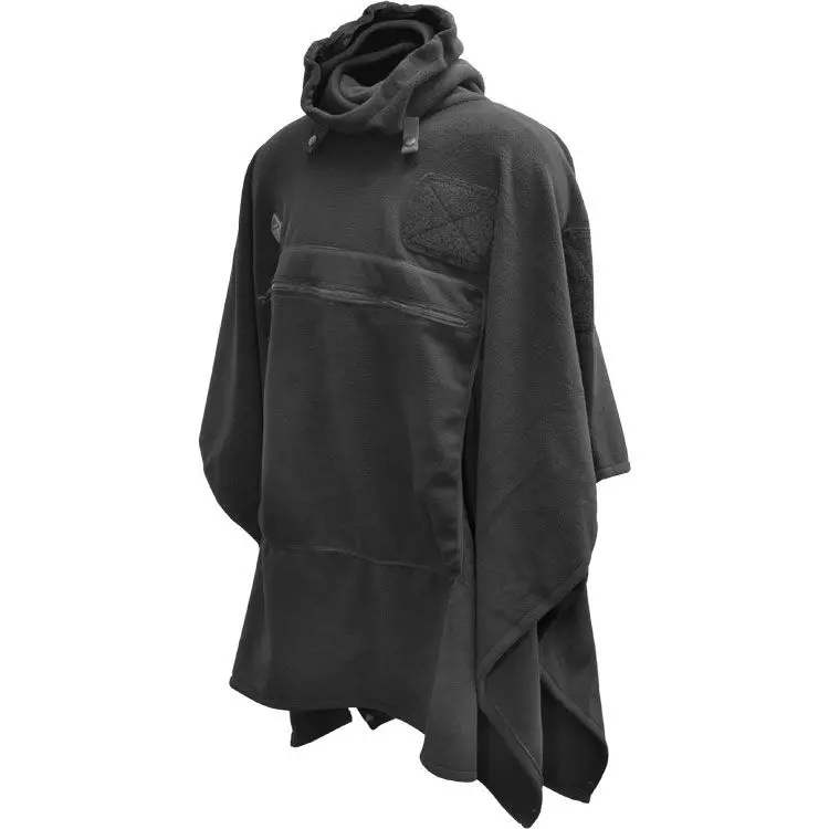 Ultra-Plush Packable Fleece Poncho: Cold-Weather Insulation W/ Adjustable High-Neck Gaiter, Wind-Resistant Outdoor Poncho 1