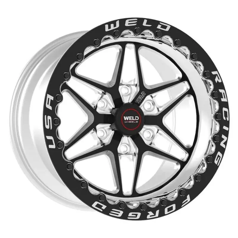 Weld S81 18X12 / 5X120 Bp/ 8.6In. Bs Black Wheel (High Pad) - Single Beadlock - Black 1