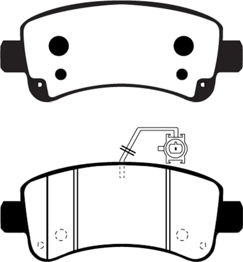 Ebc 14-16 Ram Trucks Promaster 3.6 Ultimax2 Rear Brake Pads 1