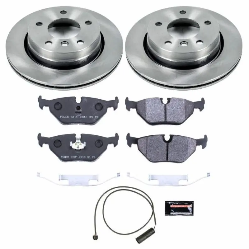 Power Stop 98-99 Bmw 323I Rear Track Day Brake Kit 1