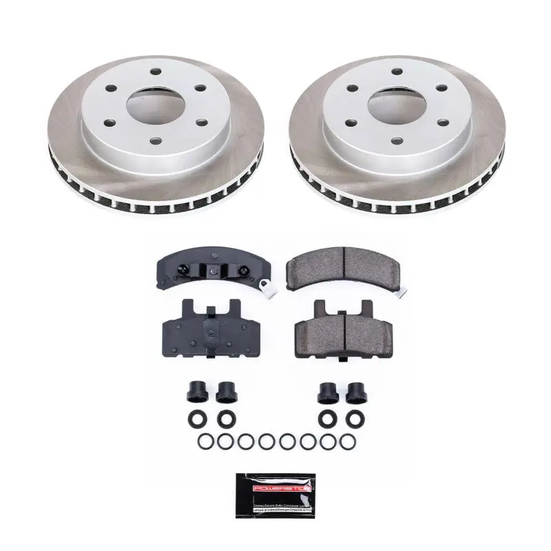 Power Stop 92-00 Gmc Yukon Front Semi-Coated Rotor Kit 1