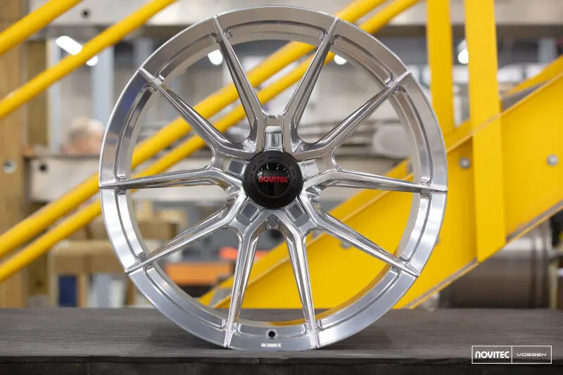 Vossen X Novitec Nf10 22X9.5 - 5X114.3 Bp - Et34 - Brushed Gloss Clear Ferrari Purosangue Fr Wheel 1