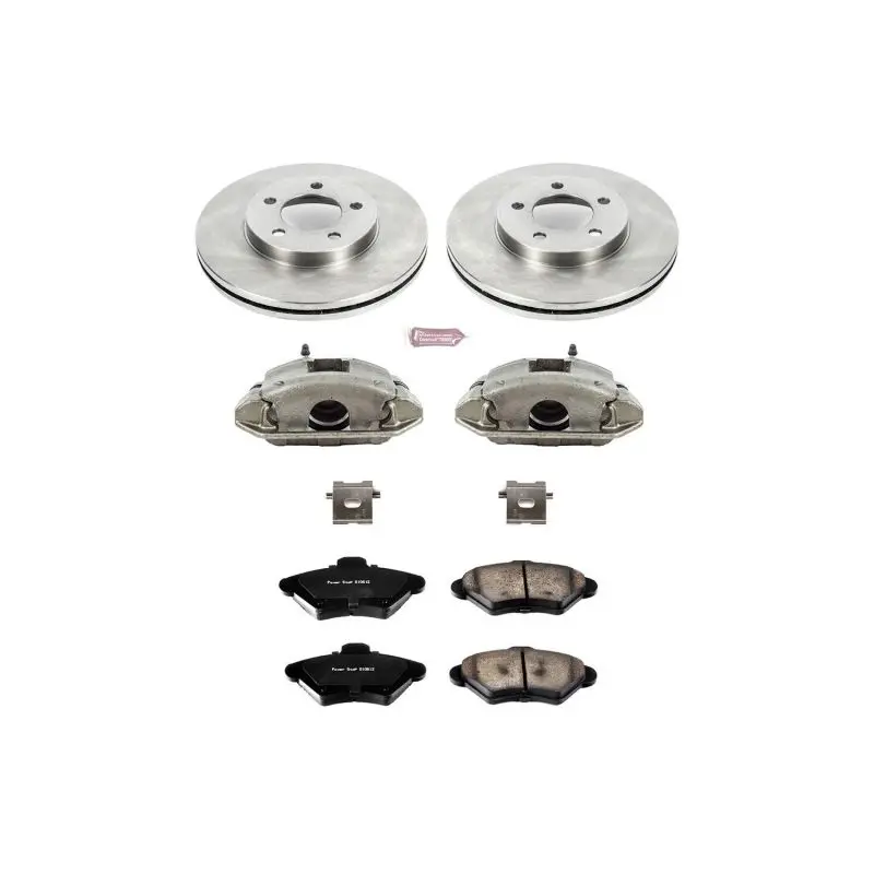 Power Stop 93-97 Ford Thunderbird Front Autospecialty Brake Kit W/Calipers 1