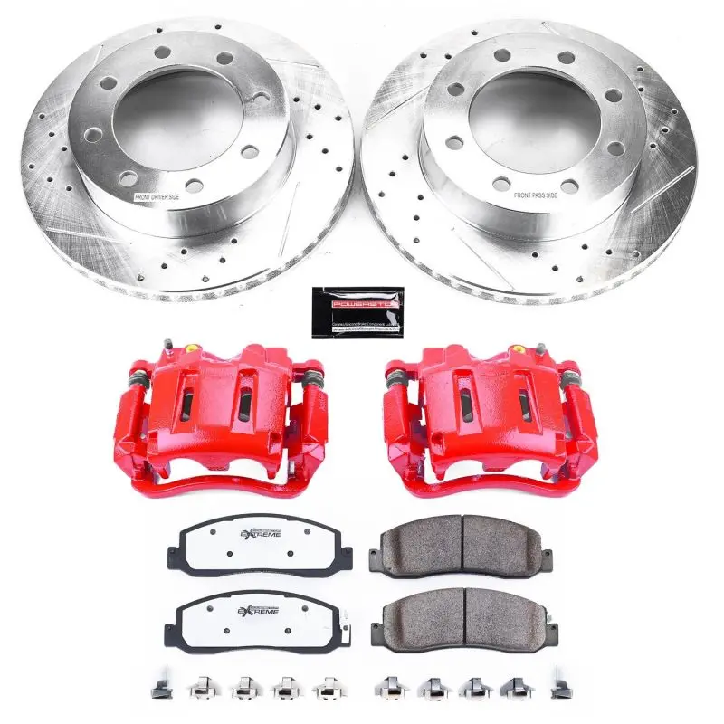 Power Stop 10-11 Ford F-350 Super Duty Front Z36 Truck & Tow Kit W/Cals 1