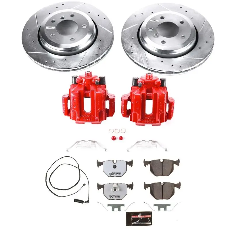 Power Stop 2006 Bmw 330Ci Rear Z26 Street Warrior Brake Kit W/Calipers 1