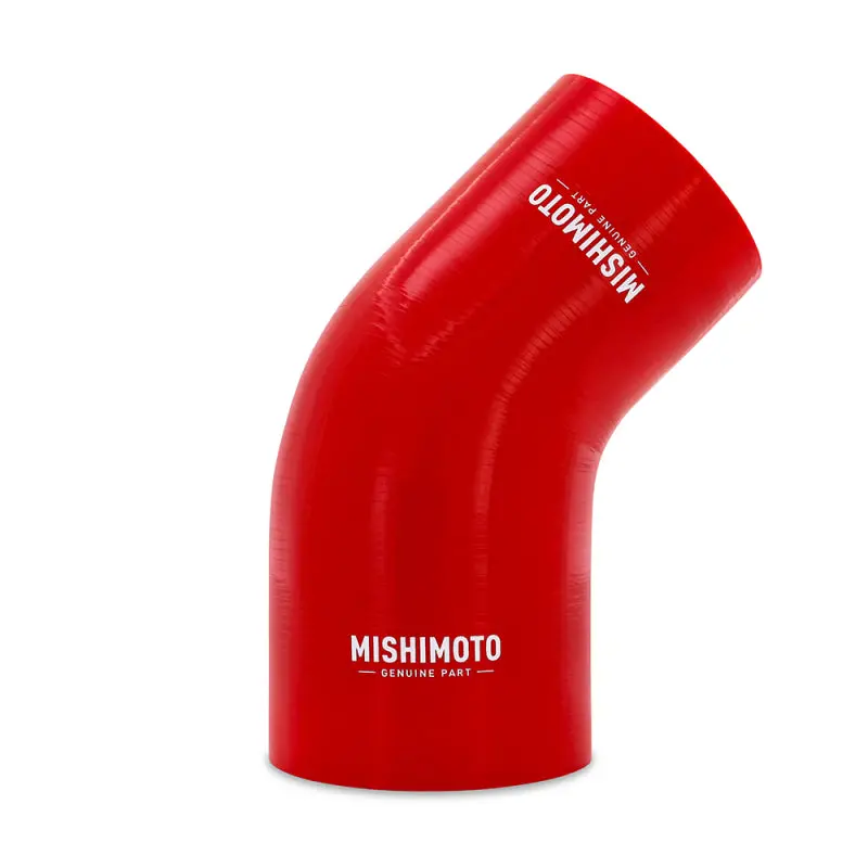 Mishimoto Silicone Reducer Coupler 45 Degree 3.5In To 4In - Red 1