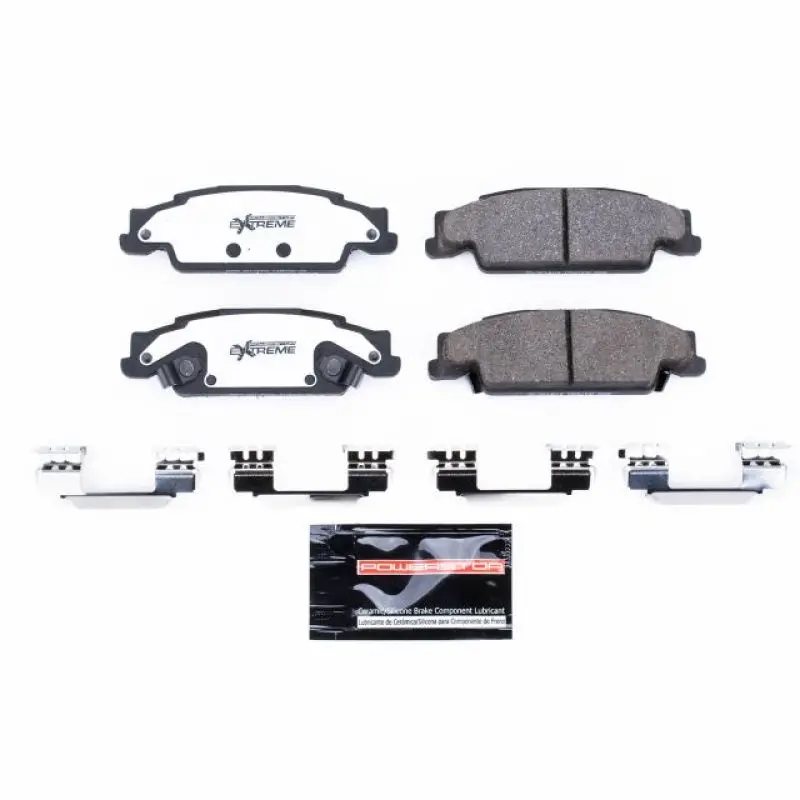 Power Stop 03-07 Cadillac Cts Rear Z26 Extreme Street Brake Pads W/Hardware 1