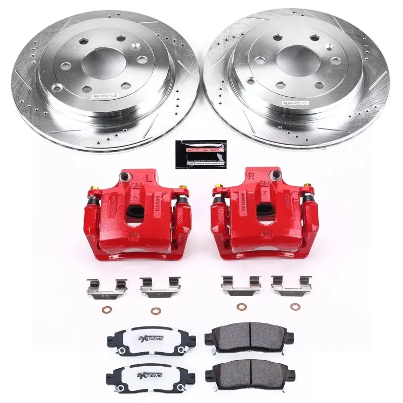 Power Stop 08-17 Buick Enclave Rear Z26 Street Warrior Brake Kit W/Calipers 1